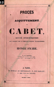 Cabet, Procès et acquittement de Cabet… 1851